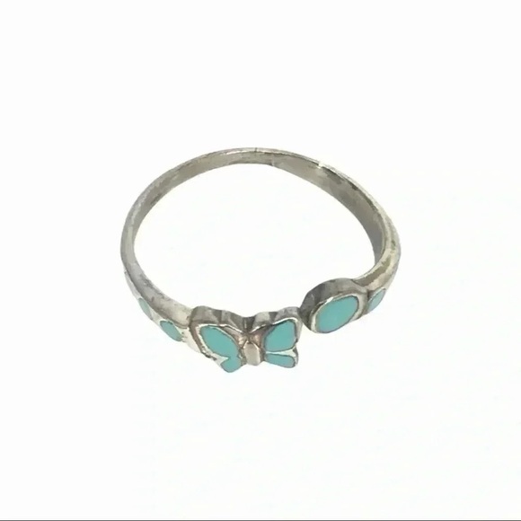 925 Sterling Silver Butterfly Toe Ring XS Adjustable Beach Jewelry NWT - Picture 1 of 8